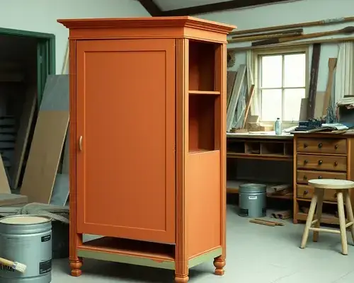 Professional furniture painting project