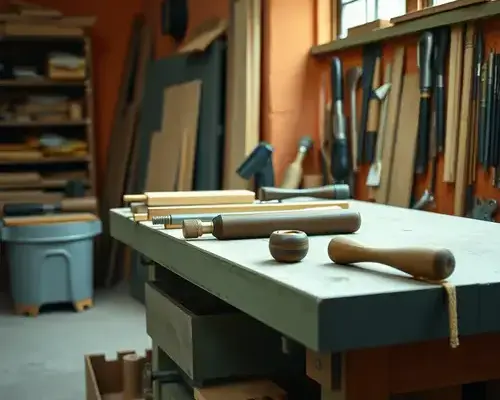 Our workshop with tools and equipment